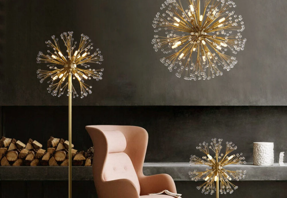 abstract globe chandelier