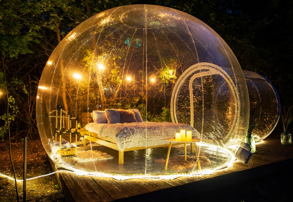 how to use a bubble tent