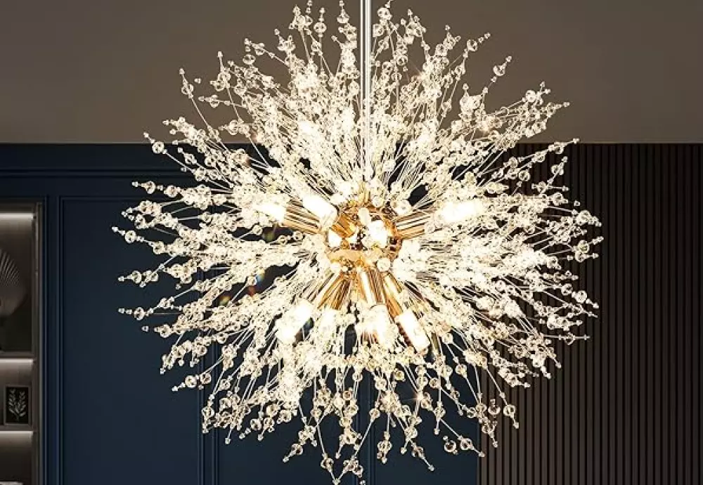 gold and crystal chandelier