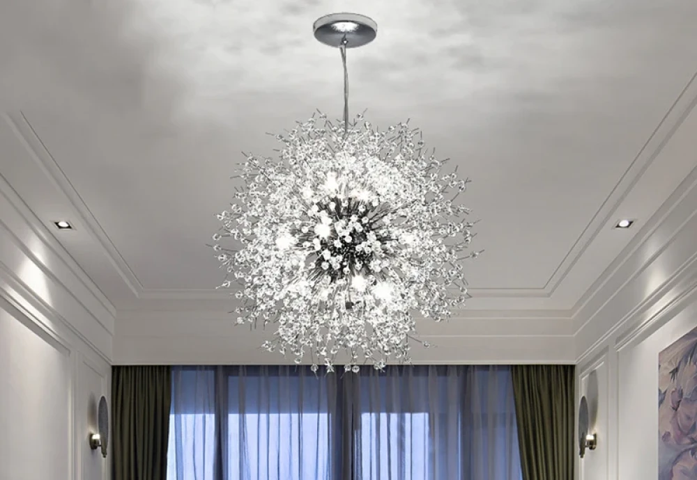 crystal sphere chandelier