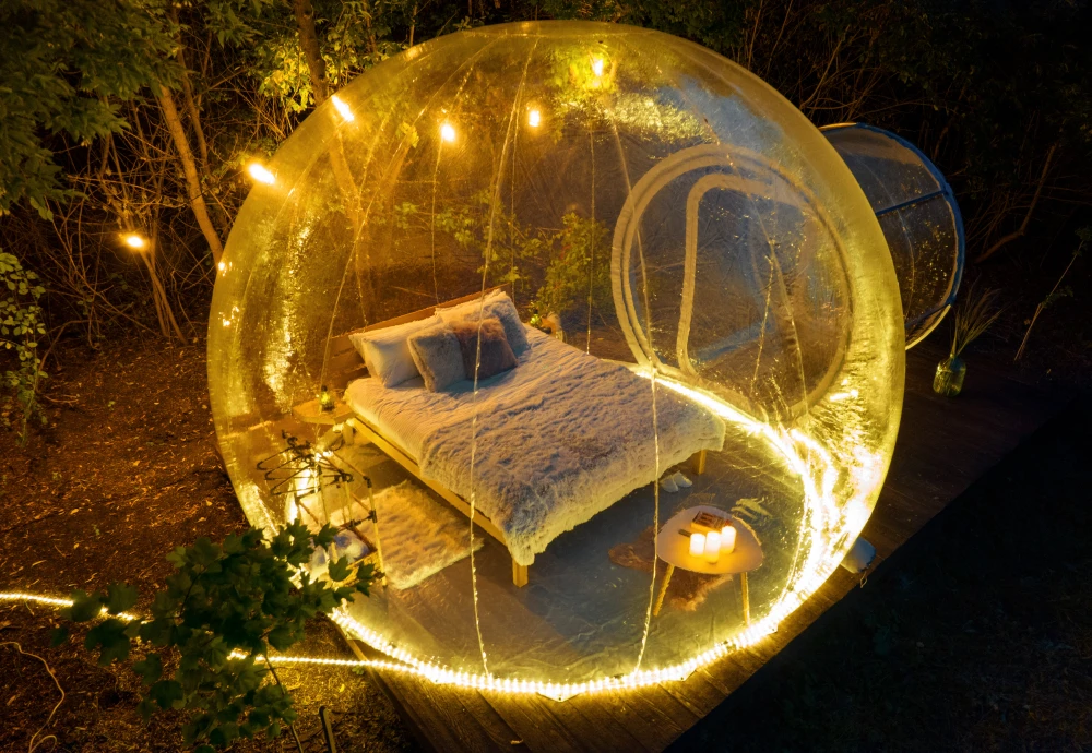 small bubble tent