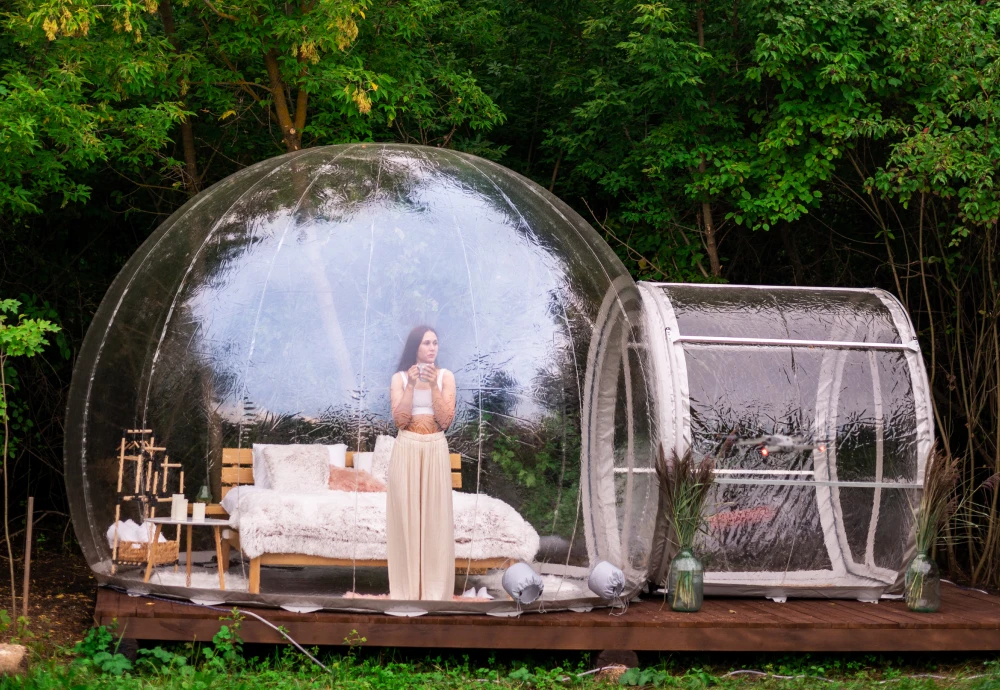 bubble tents glamping