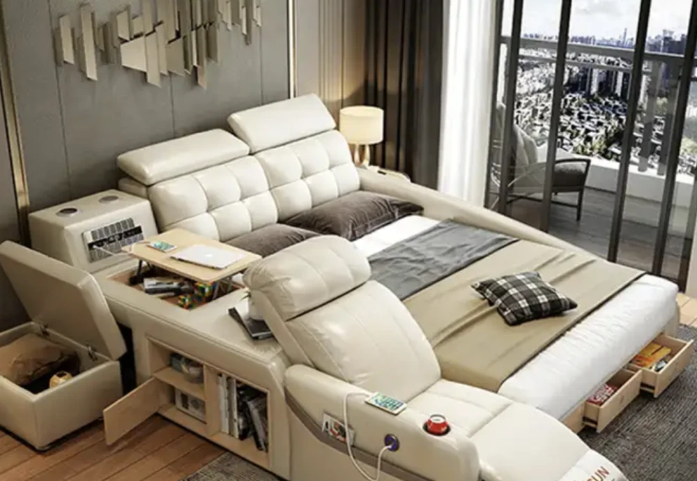 tech-friendly multifunctional couch bed combo
