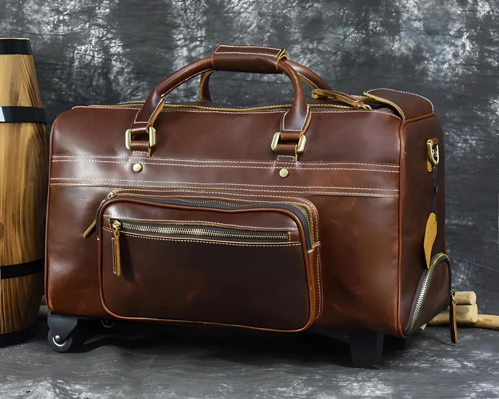 leather carry on bags for men